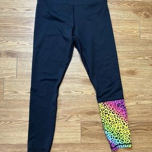 Zyia-Rainbow Leopard Light n Tight Hi-Rise 7/8 24" Leggings